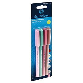 Набор шариковых ручек Schneider "Tops 505 F Pastel", 4шт., синие, 0,8мм, корпус ассорти, блистер