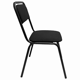 Стул для посетителей РС42, черный каркас, ткань черная фото Стул для посетителей РС42, черный каркас, ткань черная