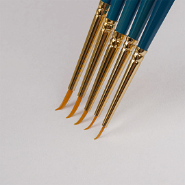 Кисть художественная синтетика Гамма "Галерея", круглая №0, короткая ручка фото Кисть художественная синтетика Гамма "Галерея", круглая №0, короткая ручка