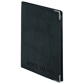 Обложка для автодокументов, 128х92 мм, ПВХ под кожу, конгревное тиснение, цвет ассорти, А5-12