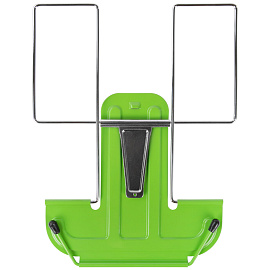 Подставка для книг и учебников BRAUBERG LINE, металлическая, зеленая, европодвес, 237967