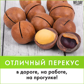 Макадамия в скорлупе с ключом WELDAY (ВЭЛДЭЙ) 1 кг, 622475