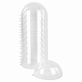 Пластиковые шары для поделок, 10 см, 10 шт., BRAUBERG HOBBY, 665395