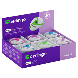 Ластик Berlingo "Windmill" треугольный, термопластичная резина, 45*45*12мм фото Ластик Berlingo "Windmill" треугольный, термопластичная резина, 45*45*12мм