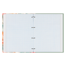 Тетрадь на кольцах А4, 160л., BG "Бумажные цветы", матовая ламинация