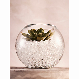 Ваза для цветов Pasabahce флора прозрачная (высота 10.3 см)