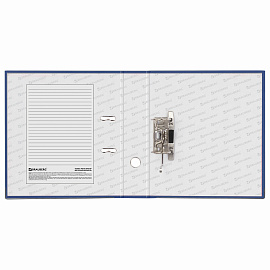 Папка-регистратор BRAUBERG "ECO", 75 мм, синяя, 221396