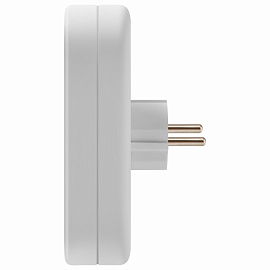 Сетевой тройник DEFENDER TG-01, 3 розетки, c заземлением, белый, 99109 фото Сетевой тройник DEFENDER TG-01, 3 розетки, c заземлением, белый, 99109