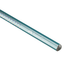 Карандаш ч/г Faber-Castell "Sparkle" В, трехгранный, заточен., голубой металлик фото Карандаш ч/г Faber-Castell "Sparkle" В, трехгранный, заточен., голубой металлик