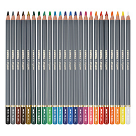 Карандаши акварельные художественные Гамма "Студия", 24цв., заточен.,картон. упаковка
