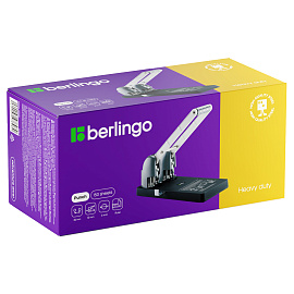 Дырокол мощный Berlingo "Heavy Duty" 150л., черный, с линейкой фото Дырокол мощный Berlingo "Heavy Duty" 150л., черный, с линейкой