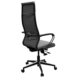 Кресло МЕТТА "ErgoLife" 10 B1-162K, пластик, синхромеханизм, ткань, темно-серое