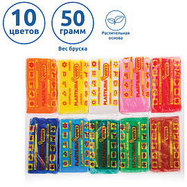 Пластилин на растительной основе Jovi 10 цветов 500 грамм