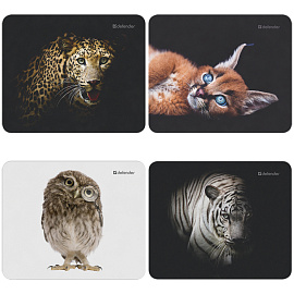Коврик для мыши Defender Wild Animals (рисунок в ассортименте, 50803)