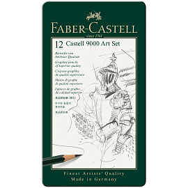Набор карандашей чернографитных Faber-Castell 12 штук 2H-8B