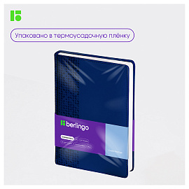 Ежедневник недатированный, А5, 160л., кожзам, Berlingo "Vivella Prestige", синий