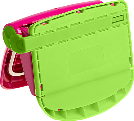 Дырокол Berlingo "Fuze" 20л., пластиковый, розовый, с линейкой фото Дырокол Berlingo "Fuze" 20л., пластиковый, розовый, с линейкой