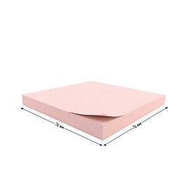 Самоклеящийся блок Berlingo "Standard", 76*76мм, 100л., розовый