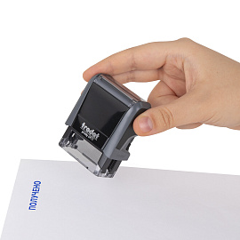 Штамп стандартный "ПОЛУЧЕНО", оттиск 38х14 мм, синий, TRODAT 4911P4-1.1, 53557 фото Штамп стандартный "ПОЛУЧЕНО", оттиск 38х14 мм, синий, TRODAT 4911P4-1.1, 53557