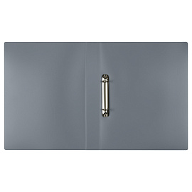 Папка на 2 кольцах СТАММ А4, 40мм, 500мкм, пластик, серая фото Папка на 2 кольцах СТАММ А4, 40мм, 500мкм, пластик, серая