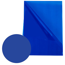 Папка-уголок прозрачная А4 BRAUBERG UNIVERSAL, синяя, 0,10 мм, 273045