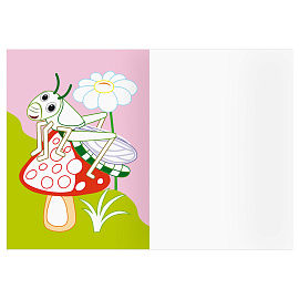 Раскраска с цв. фоном А5, 8 стр., ТРИ СОВЫ "Мир насекомых