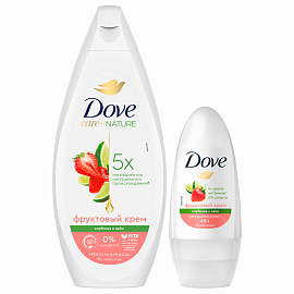 Подарочный набор косметики для женщин Dove Фруктовый крем