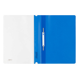 Папка-скоросшиватель пластик. СТАММ А4, 180мкм, синяя с прозр. верхом