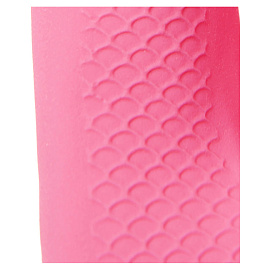 Перчатки КЩС латексные Hq Profiline с хлопковым напылением розовые (размер 9, L, 73585)