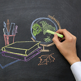 Мел цветной круглый мягкий 10 штук, 5 цветов, BRAUBERG, картонная упаковка, европодвес, 272767 фото Мел цветной круглый мягкий 10 штук, 5 цветов, BRAUBERG, картонная упаковка, европодвес, 272767