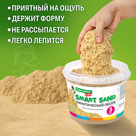 Песок для лепки кинетический песочный, 3000 г, ведро, BRAUBERG KIDS, 665479
