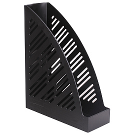 Лоток вертикальный для бумаг BRAUBERG "Standard+", 250х90х300 мм, черный, 237224 фото Лоток вертикальный для бумаг BRAUBERG "Standard+", 250х90х300 мм, черный, 237224