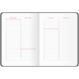 Ежедневник недатированный, А5, 136л., кожзам, OfficeSpace "Mono", бежевый