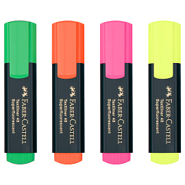 Набор текстовыделителей Faber-Castell "48" 04цв., 1-5мм, картон. уп. фото Набор текстовыделителей Faber-Castell "48" 04цв., 1-5мм, картон. уп.