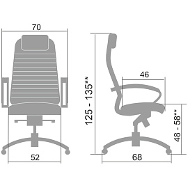 Кресло офисное МЕТТА "SAMURAI" KL-1, экокожа, черное фото Кресло офисное МЕТТА "SAMURAI" KL-1, экокожа, черное