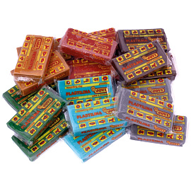 Пластилин растительный JOVI, 6 цветов "Nature", 150г, дисплей, картон