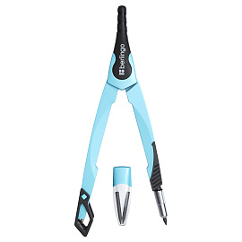 Готовальня Berlingo "Instinct", 2 предмета, циркуль 135мм, аквамарин, пластиковый футляр фото Готовальня Berlingo "Instinct", 2 предмета, циркуль 135мм, аквамарин, пластиковый футляр