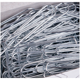 Скрепки 33мм, OfficeSpace, 100шт., оцинкованные, карт. упаковка фото Скрепки 33мм, OfficeSpace, 100шт., оцинкованные, карт. упаковка