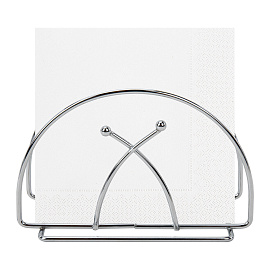 Салфетница овальная 8,2х13х7,2 см, CLASSIC, хром, WEGLA (ВЕГЛА), 700237