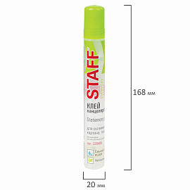 Клей канцелярский STAFF EVERYDAY, 50 мл, сетчатый аппликатор, 228408