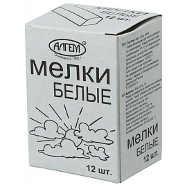 Мел Алгем белый 12 штук