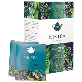 Чай черный Niktea Mountain Thyme 25 пакетиков (чабрец)