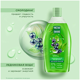 Гель для душа Чистая линия Пробуждающий 750 мл