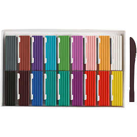 Пластилин Мульти-Пульти "Чебурашка", 18 цветов, 270г, со стеком, картон фото Пластилин Мульти-Пульти "Чебурашка", 18 цветов, 270г, со стеком, картон