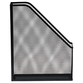 Лоток для бумаг вертикальный СТАММ, металл, черный