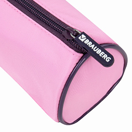 Пенал BRAUBERG, 3 отделения, нейлон, 21х7х7 см, "Lazy cat", 272306