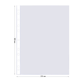 Папка-вкладыш с перфорацией (файл) OfficeSpace А4, 35мкм, глянцевая фото Папка-вкладыш с перфорацией (файл) OfficeSpace А4, 35мкм, глянцевая