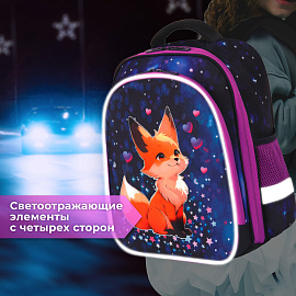 Ранец BRAUBERG KIDS STANDARD, 2 отделения, Fairy fox, 36х28х14 см, 273144