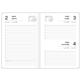 Ежедневник датированный 2026, А5, 7БЦ BG"Monochrome. Matcha", мятный, soft touch