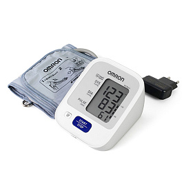 Тонометр (МЕД РегУд) OMRON M2 (HEM-7121-ARU) манжета 22-32 см, автоматический, на плечо, блок питания